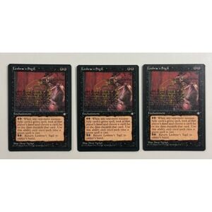 Magic The Gathering Leshrac's Sigil Black Ice Age 1995 MTG